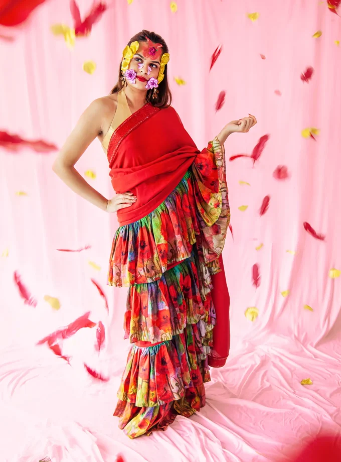 Tisya Red Ruffles